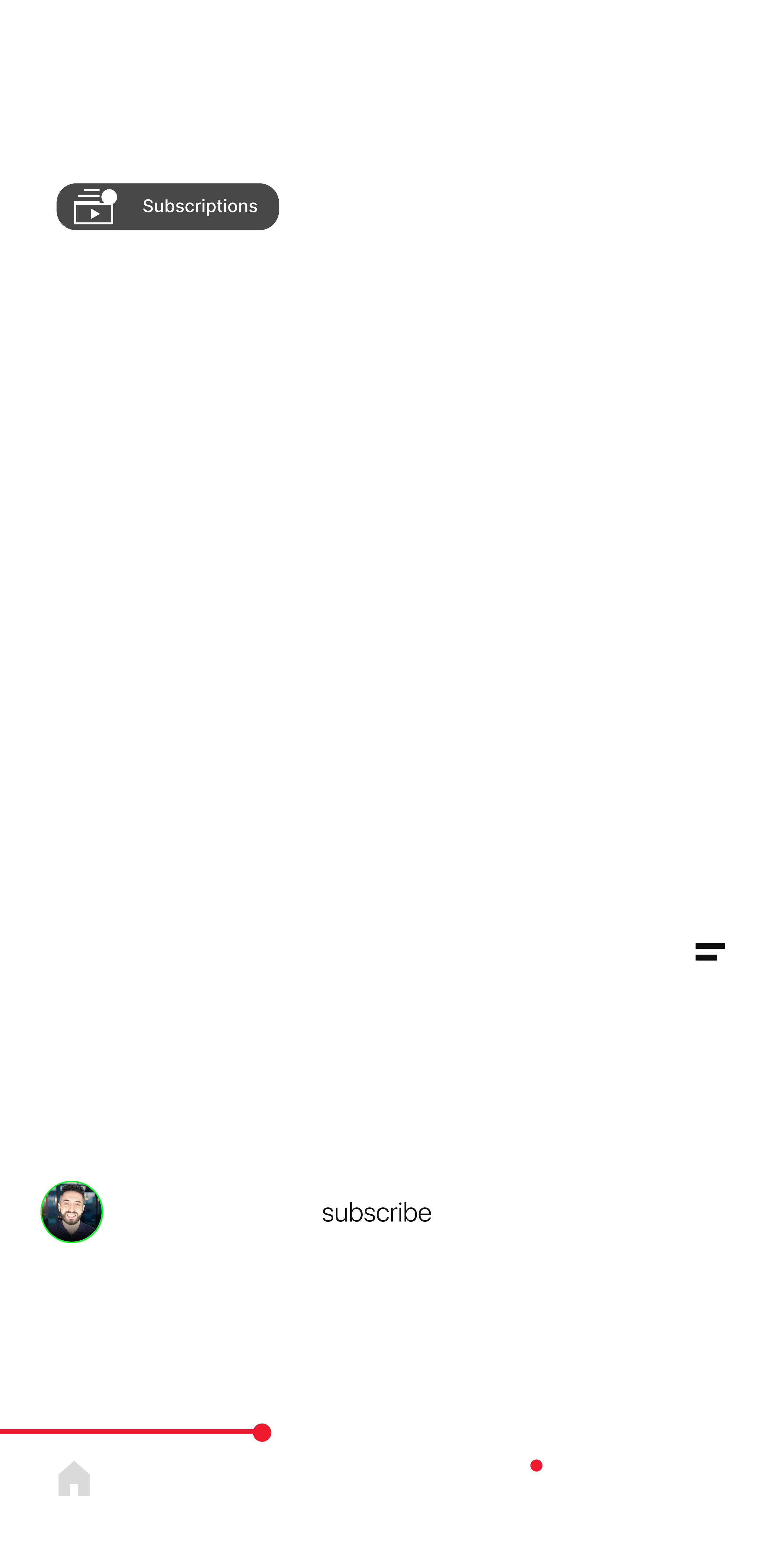 YouTube Shorts overlay
